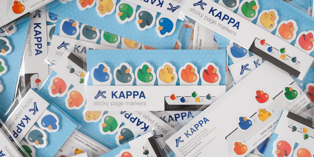 Custom sticky page markers for Kappa Engineering - Duncan Shotton Design Studio