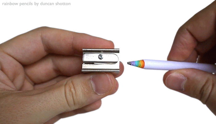 Rainbow Pencils (5PK, White)
