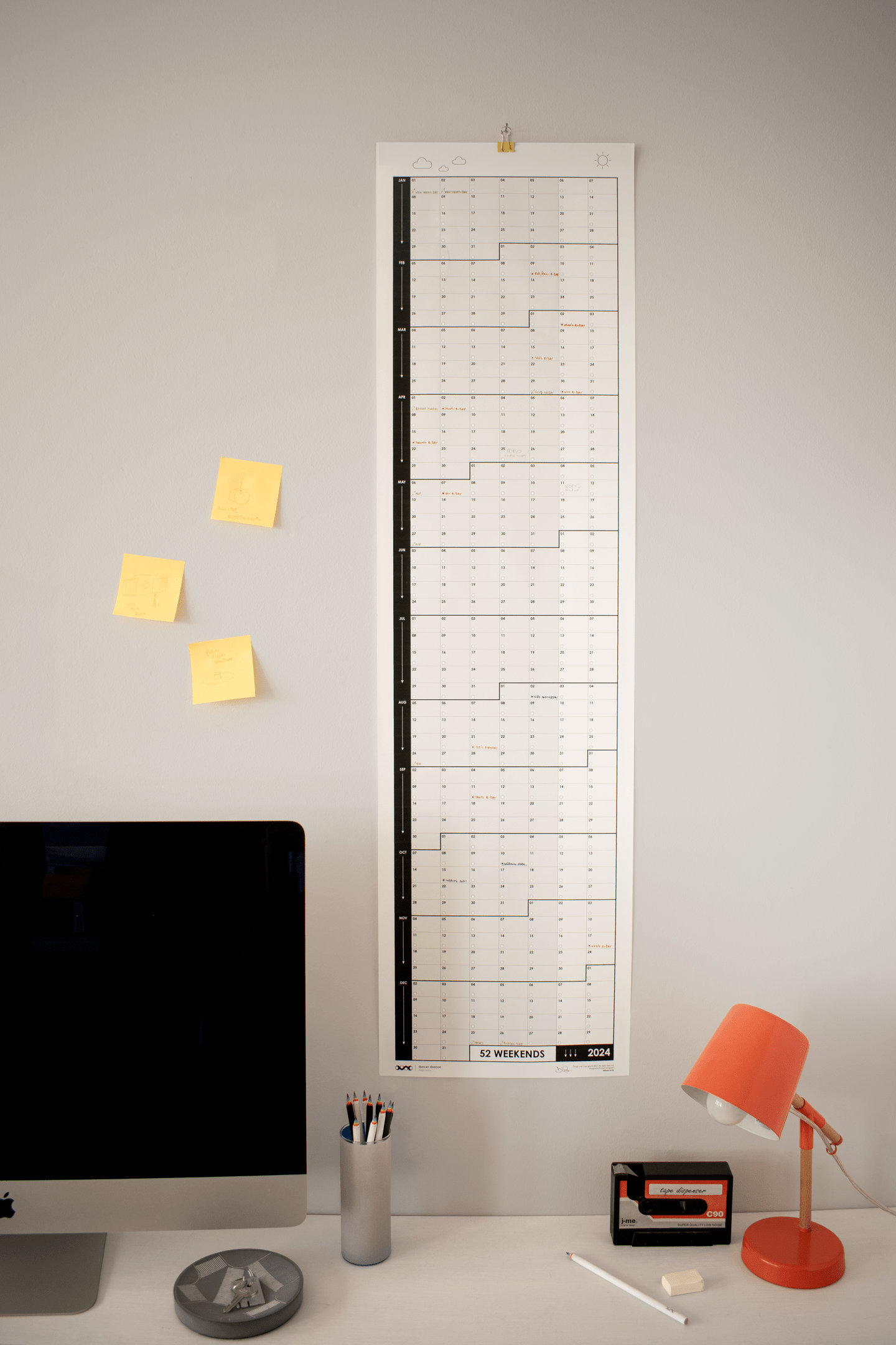 52 Weekends (2025, Vertical) - Duncan Shotton Design Studio