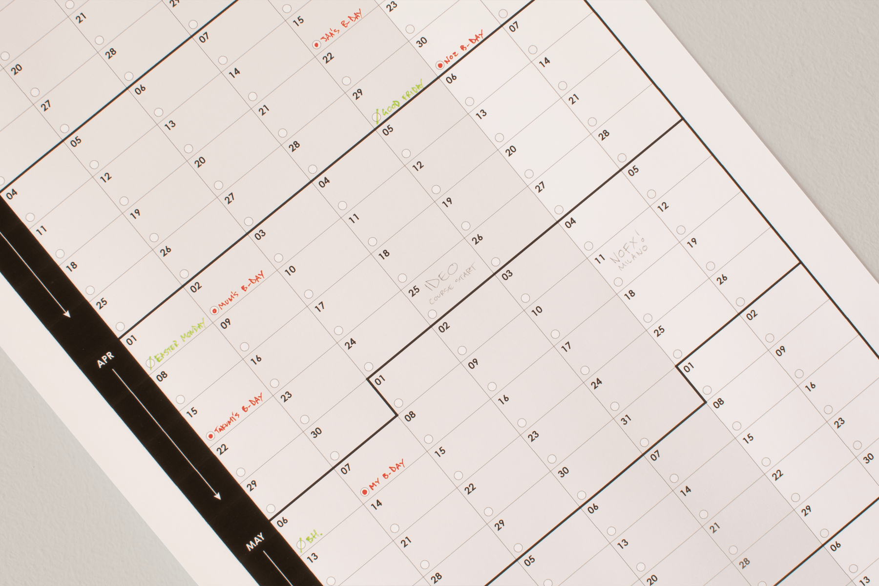 52 Weekends (2025, Vertical) - Duncan Shotton Design Studio