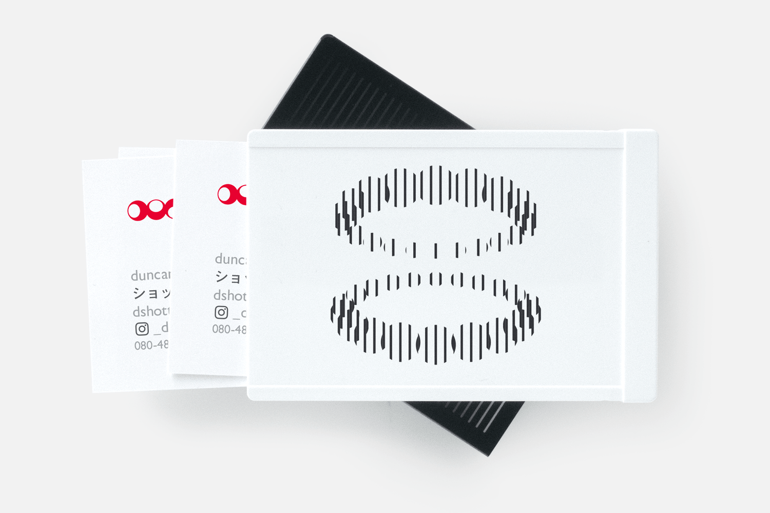 Animated Card Case (Orbit, black) - Duncan Shotton Design Studio