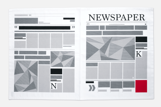 Newspaper Tea Towel - Duncan Shotton Design Studio