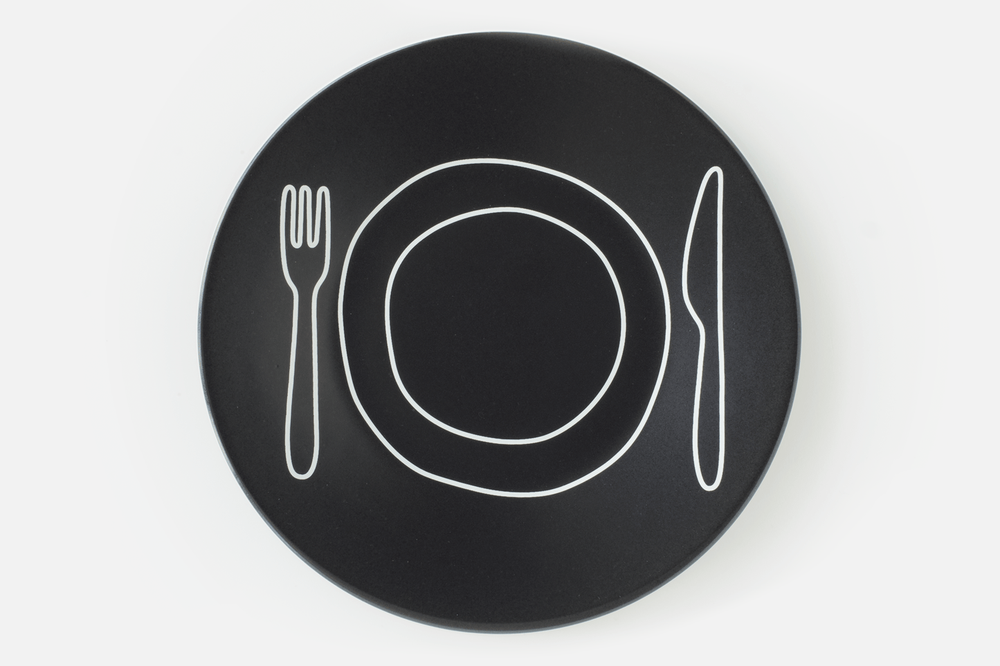 Plate Plate (∅24.2cm, Black) - Duncan Shotton Design Studio