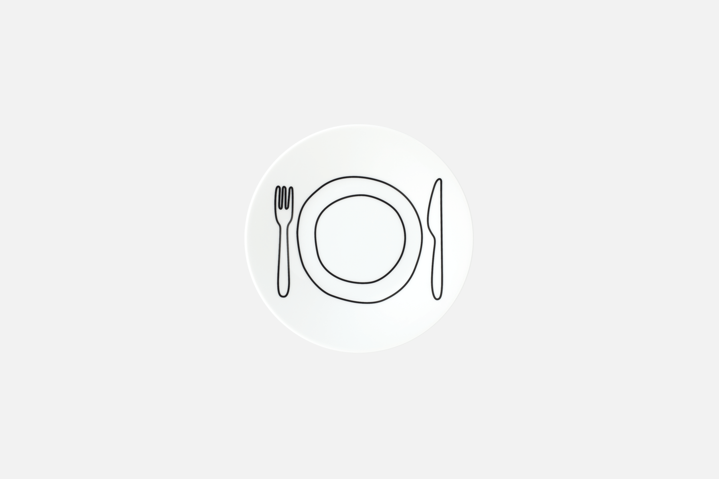 Plate Plate (∅13cm, White) - Duncan Shotton Design Studio