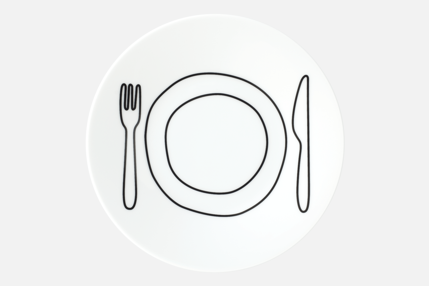 Plate Plate (∅24.2cm, White) - Duncan Shotton Design Studio