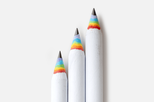 Rainbow Pencils (3PK, White) - Duncan Shotton Design Studio