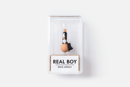 RealBoy Push Pin (Black edition) in display case gift packaging