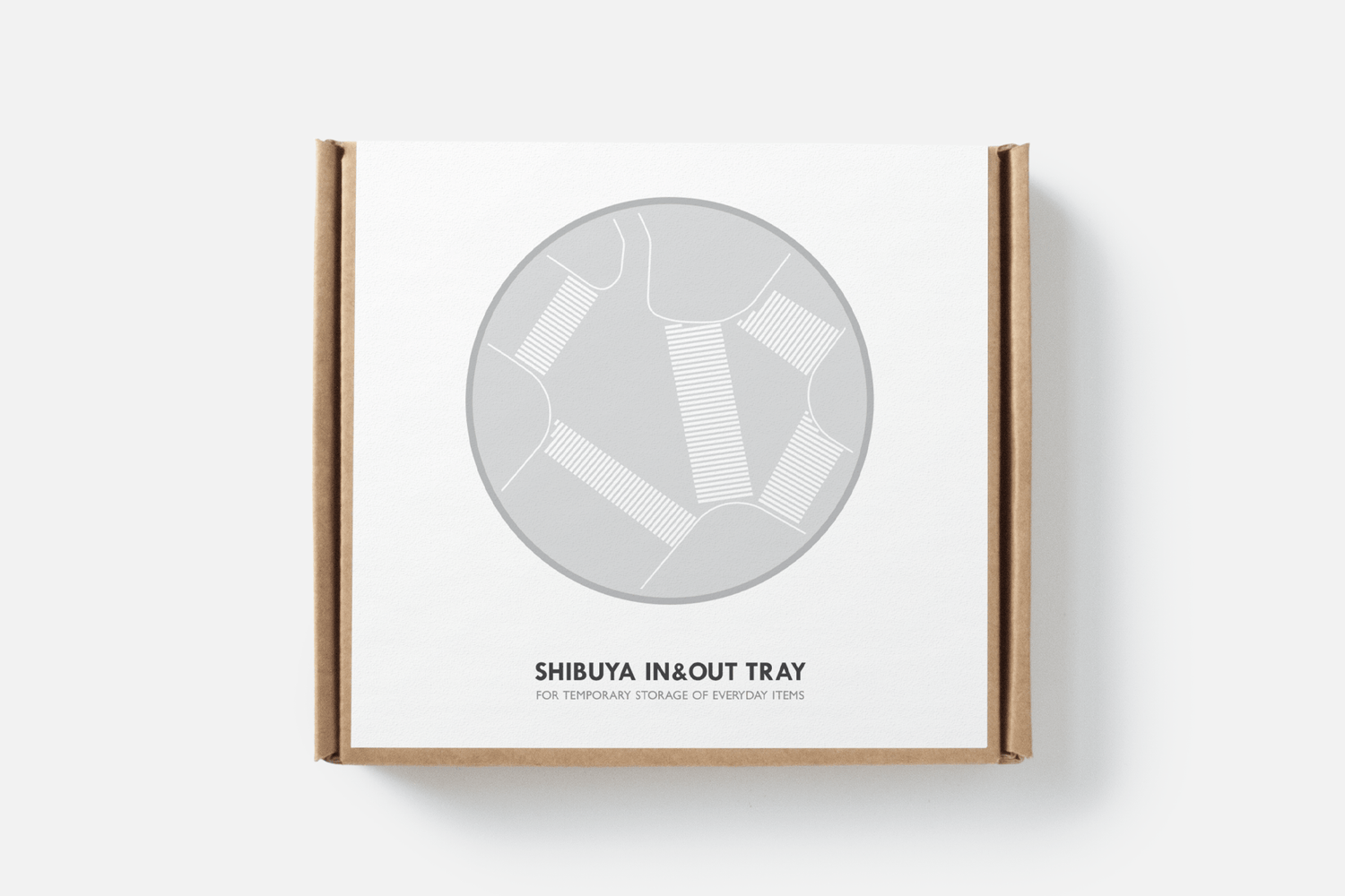 Shibuya In & Out Tray packaging design