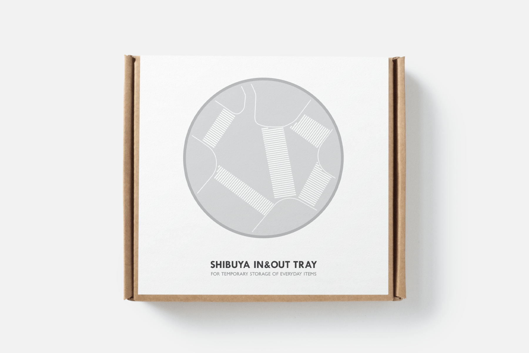 Shibuya In & Out Tray packaging design