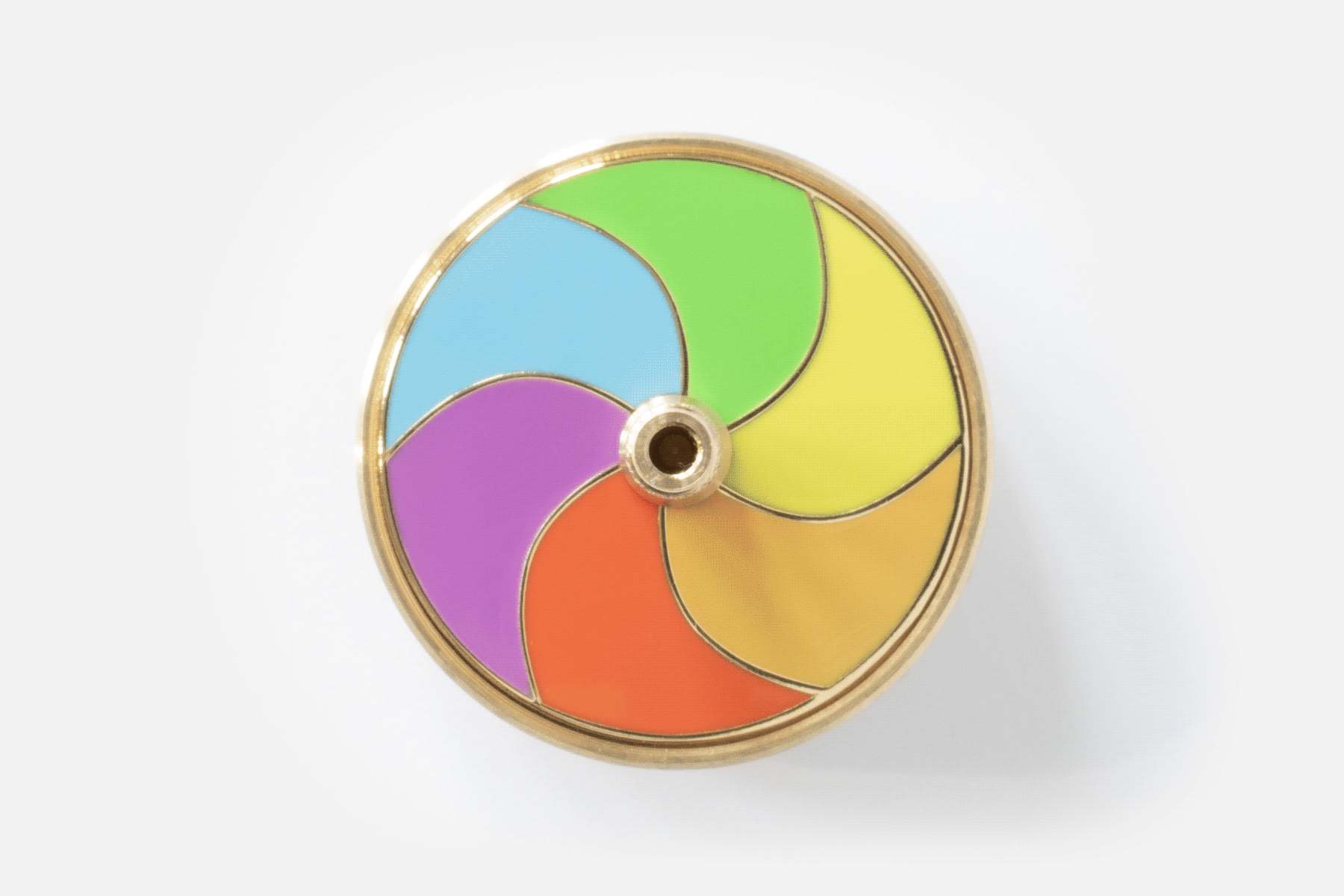 Spinning desktop shown from above, representive of apple's spinning beach ball / wall of death