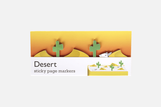 Desert Sticky Page Markers in packaging design