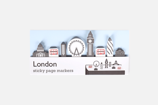 London sticky page markers in simple packaging wrap