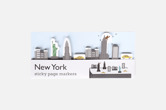 NYC Sticky Page Markers (New York) by Duncan Shotton Design Studio in packaging