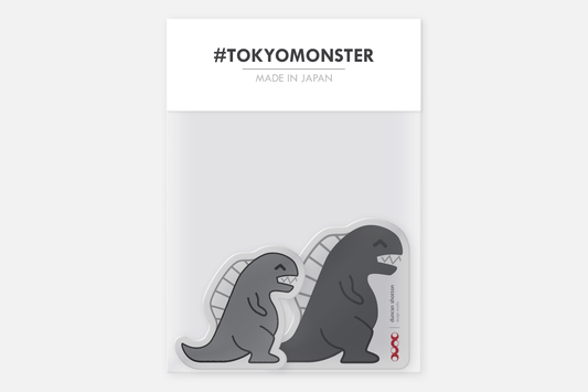 Tokyo Monster stickers (49mm + 60mm) in their packaging - a clear bag with paper header card