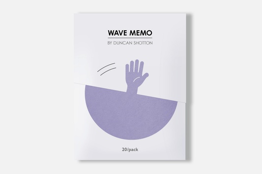 Wave Memo (Hand, Lavender) - lovely packaging design
