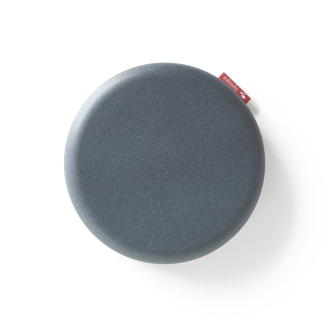 round foam stepping stone in dark grey speckled finish