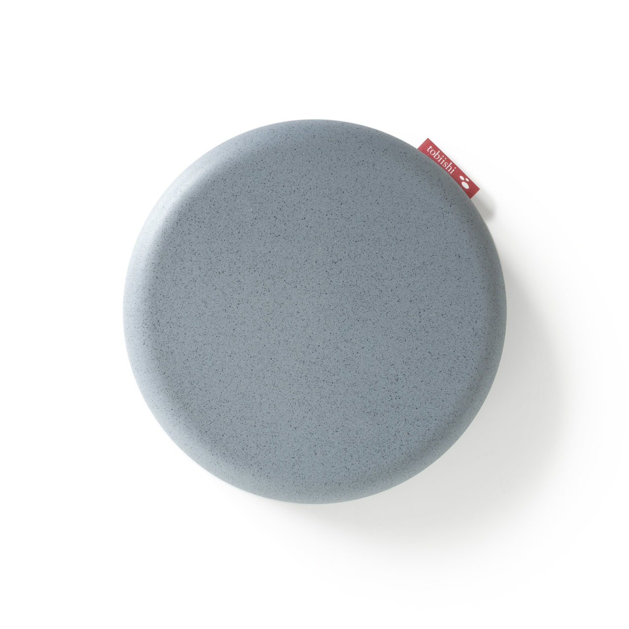 round foam tobiishi mid gray speckled finish