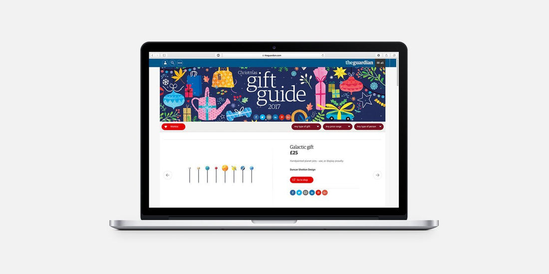The Guardian (Christmas) Gift Guide - Duncan Shotton Design Studio