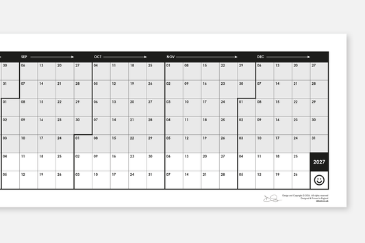 52 Weekends (2027, Horizontal)