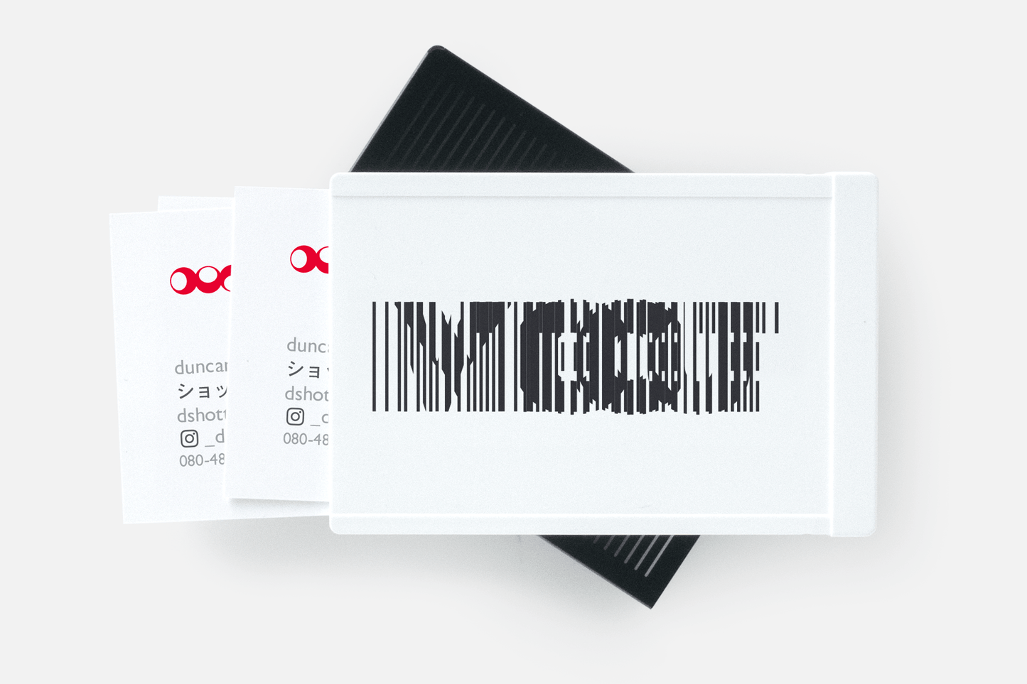 Animated Card Case (Nice, black) - Duncan Shotton Design Studio