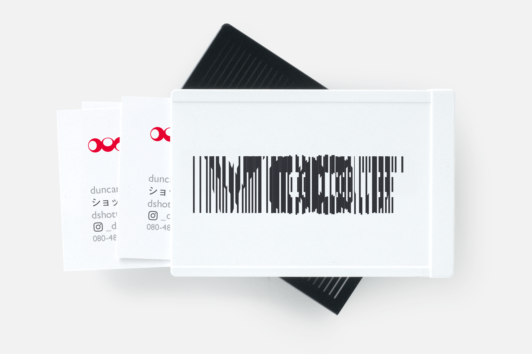 Animated Card Case (Nice, black) - Duncan Shotton Design Studio