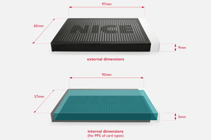 Animated Card Case (Orbit, black) - Duncan Shotton Design Studio