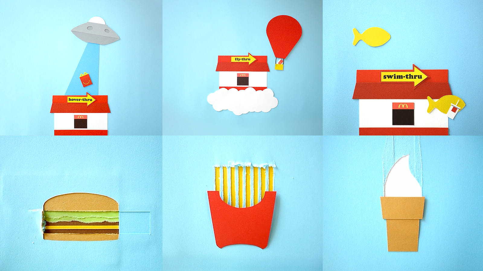 Load video: Stop-animation using cut paper