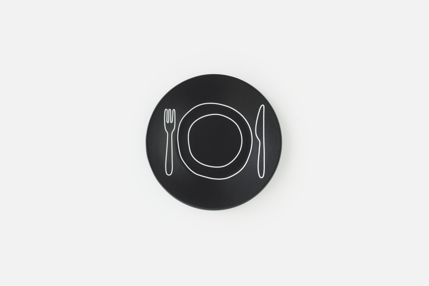 Plate Plate (∅13cm, Black) - Duncan Shotton Design Studio