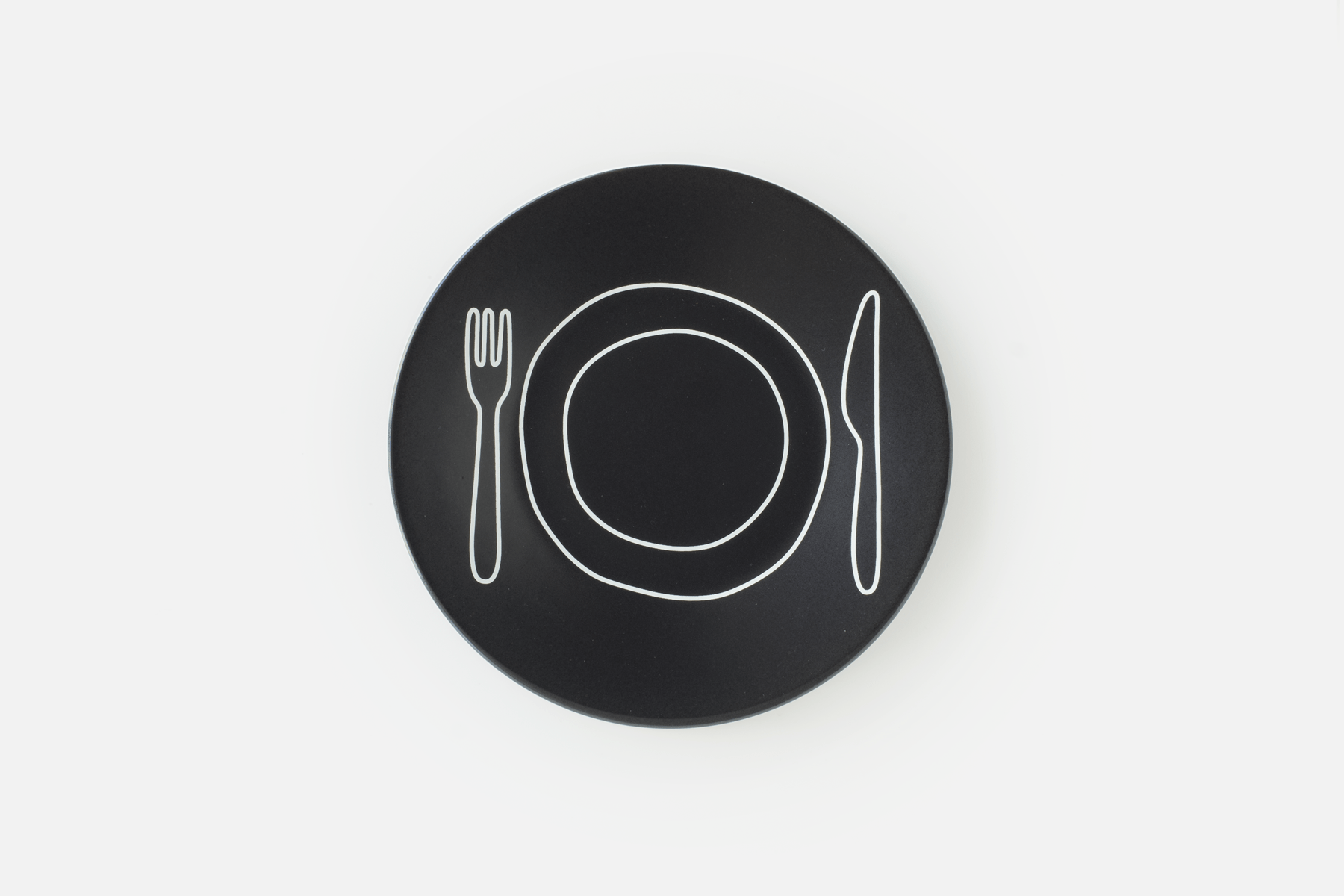 Plate Plate (∅17cm, Black) - Duncan Shotton Design Studio