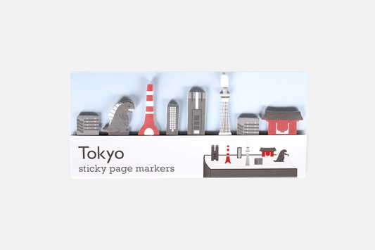 Clever Sticky Page Markers (Tokyo) by Duncan Shotton Design Studio in packaging
